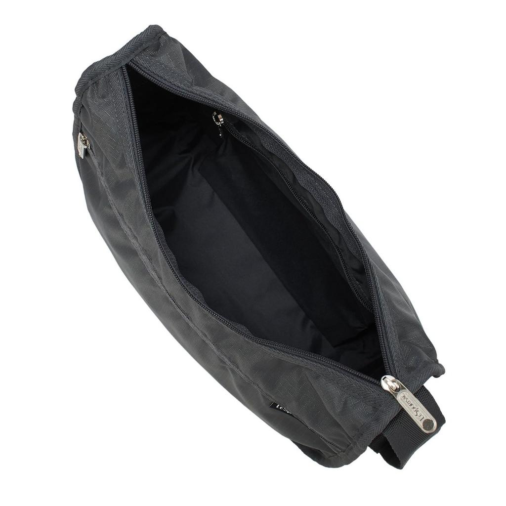 LeSportsac Hobo Shoulder Bag 1075 Ash Gray L Lightweight Polyester Crossbody Bag for Men and Women