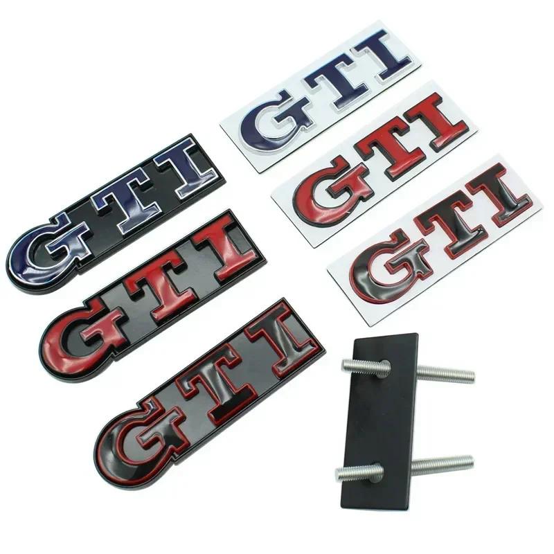 BRP1 For VOLKSWAGEN VW GTI for Volkswagen Metal GTI Logo Car Front Grille Emblem Badge Polo Caddy Golf 4 5 6 8 Jetta Tiguan Touran Pa oq2