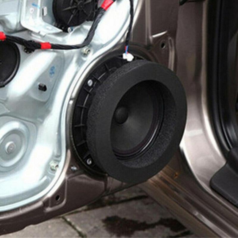 1 шт. 6,5-дюймовое автомобильное динамик кольцо бас дверная отделка звукоизоляция хлопок самоклеющееся изоляционное кольцо самостоятельный автомобильный интерьер аксессуары