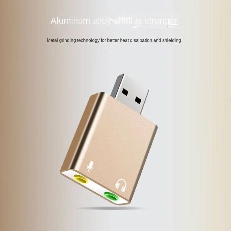 USB-конвертер для наушников без драйверов, компьютерный аудиокабель USB — 3,5 мм, адаптер для микрофона Apple, внешняя звуковая карта