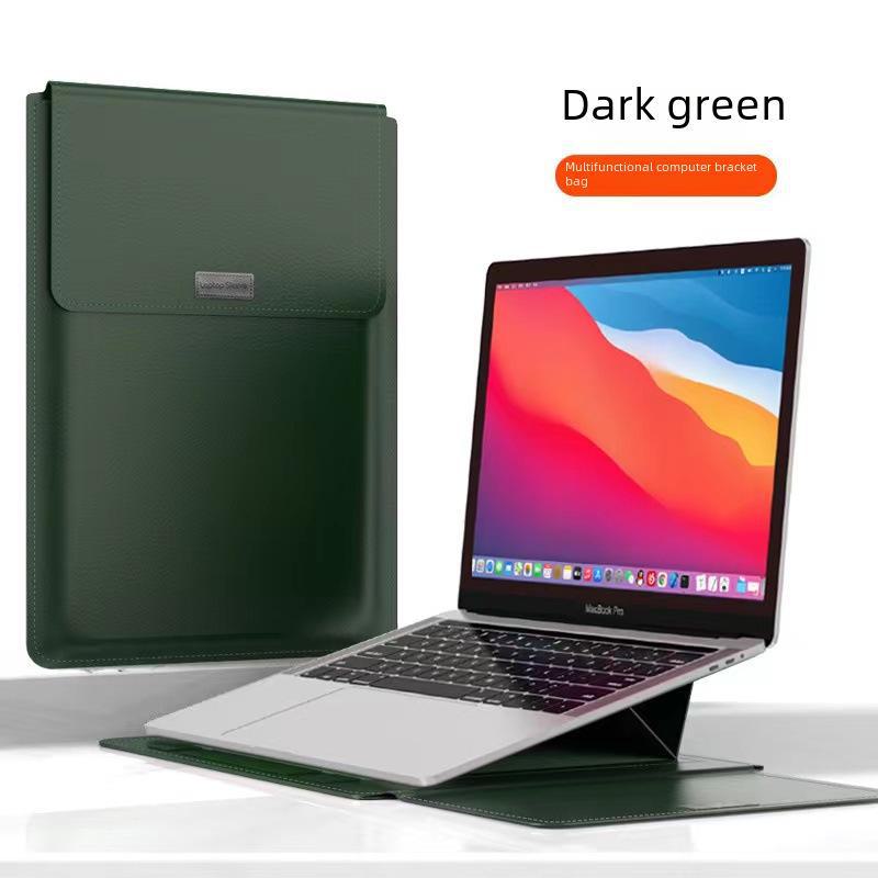 Защитная кожаная сумка-подставка для ноутбуков Apple 13” и Huawei 14”/16”