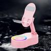 Подставка для мобильного телефона 3-в-1, Bluetooth-совместимый динамик с подсветкой, многофункциональная вращающаяся подставка для зарядки телефона