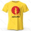 cotton t-shirt Sunset Samurai Majestic Printed Men's T-Shirt 100% Cotton Oversized Oriental Style Graphic Tees for Women Tops Tees Streetwear