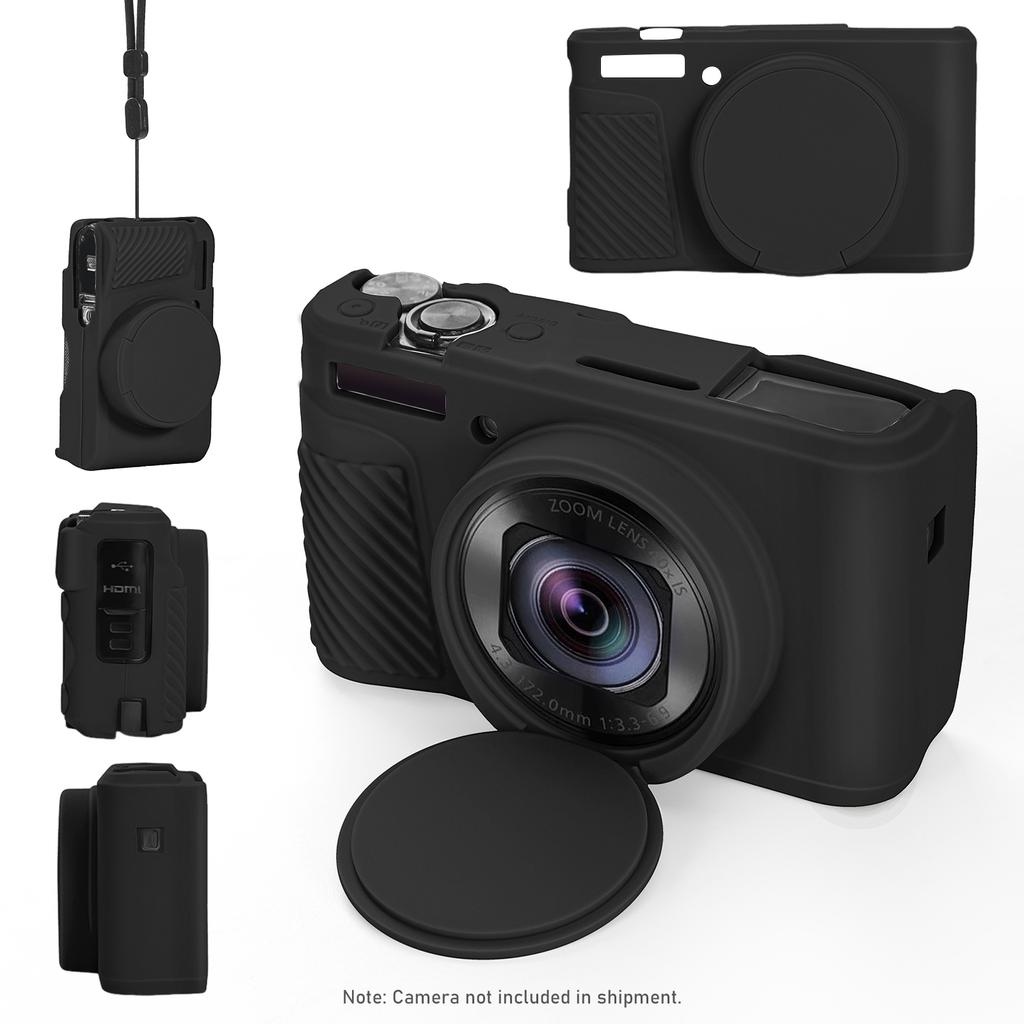 Силиконовый защитный чехол для Canon PowerShot SX740 HS/SX730 HS, резиновая сумка-чехол для камеры, съемная крышка объектива, защитный чехол