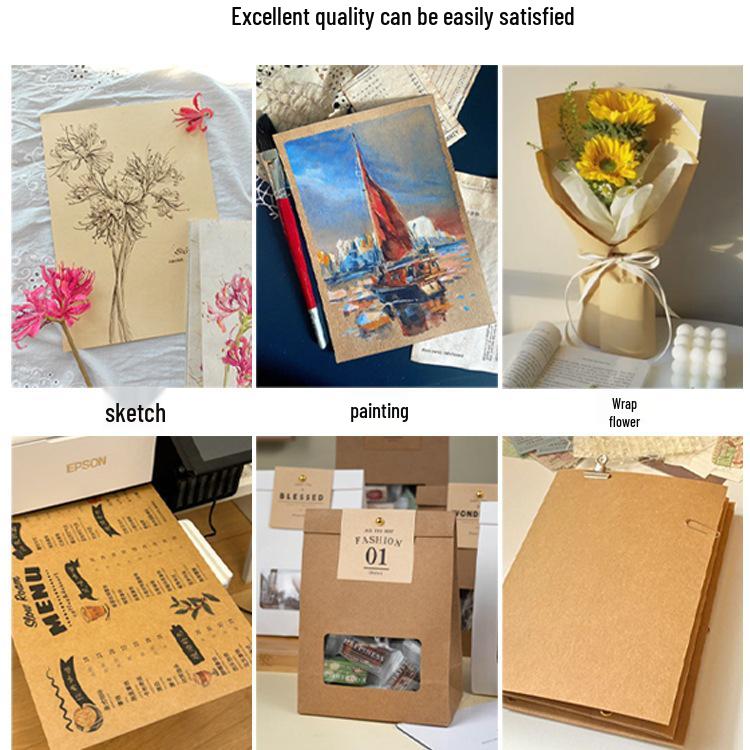 Крафт-бумага формата А5 и картон формата А4/А3 для детского творчества - Уплотненные, Универсальные и Прочные