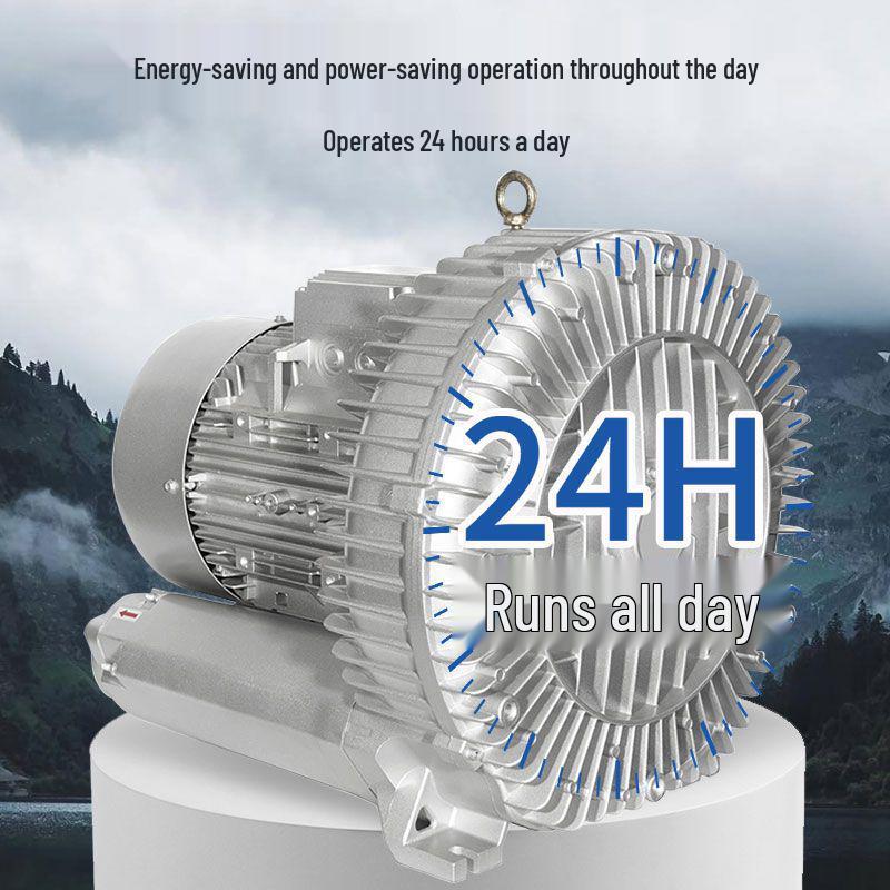 220V High-Pressure Vortex Air Pump for Industrial Use & Fish Pond Aeration