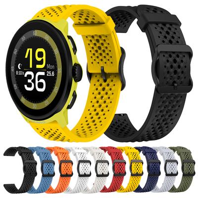 22 мм Силиконовый дышащий ремешок для SUUNTO 9 Peak DLC/PRO 9 5 PEAK RACE S OCEAN Спортивный ремешок SUUNTO RUN Замена Мягкий браслет