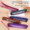 5Pcs Portable Pencil Storage Bag Casual Zipper Stationery Pouch Trendy Mesh Pencil Case  Student