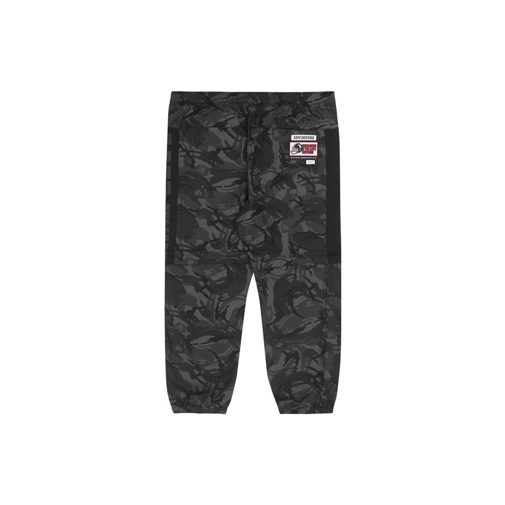 Aape Casual Pants Men's Black BK Z Moderate Cuffed Pants AAPPTM6830XAI