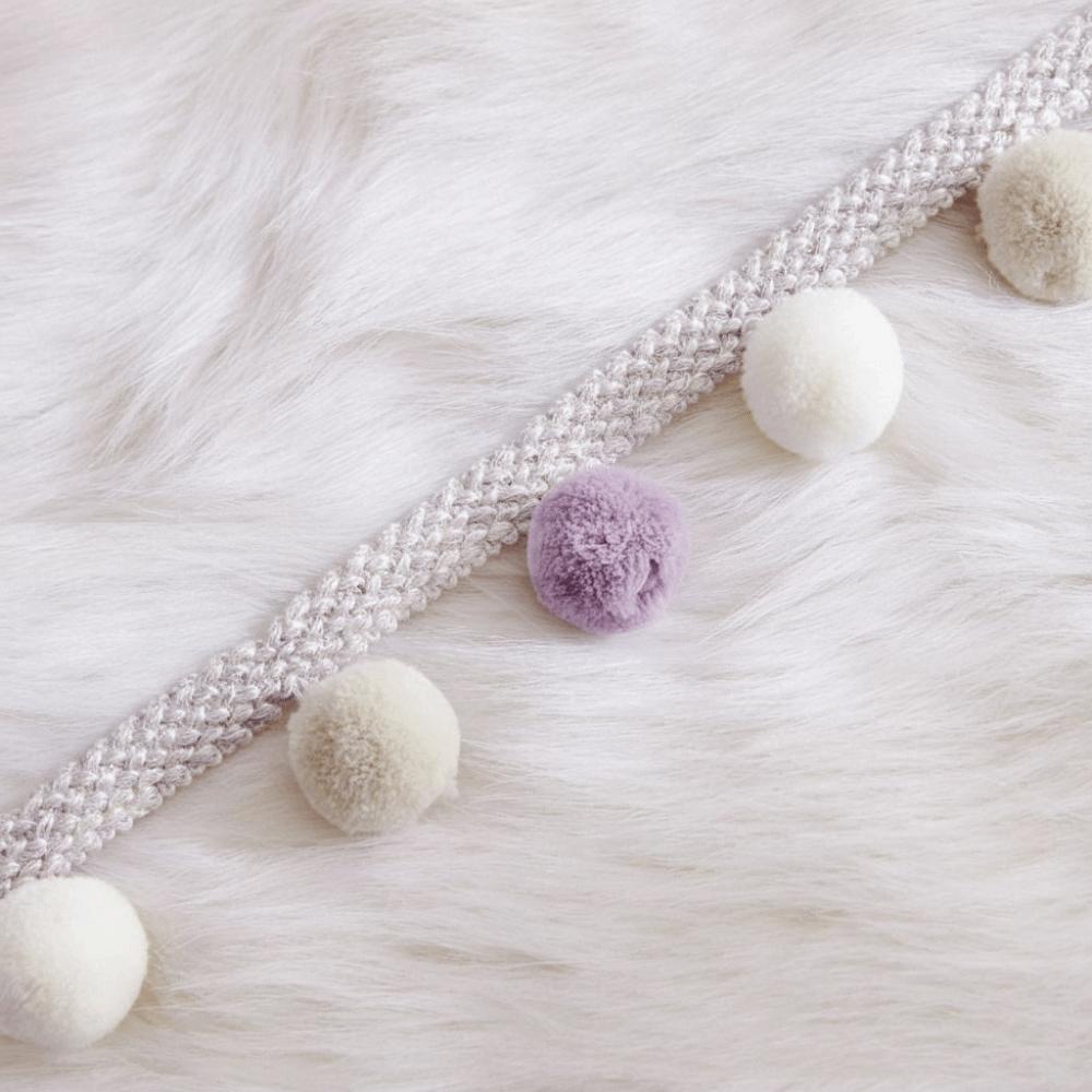 25M 3cm Ball Pom Pom Curtain Trim 5cm Width Pillow Decoration Pompom Tassel Tablecloth Edge DIY Craft Craft Ribbon
