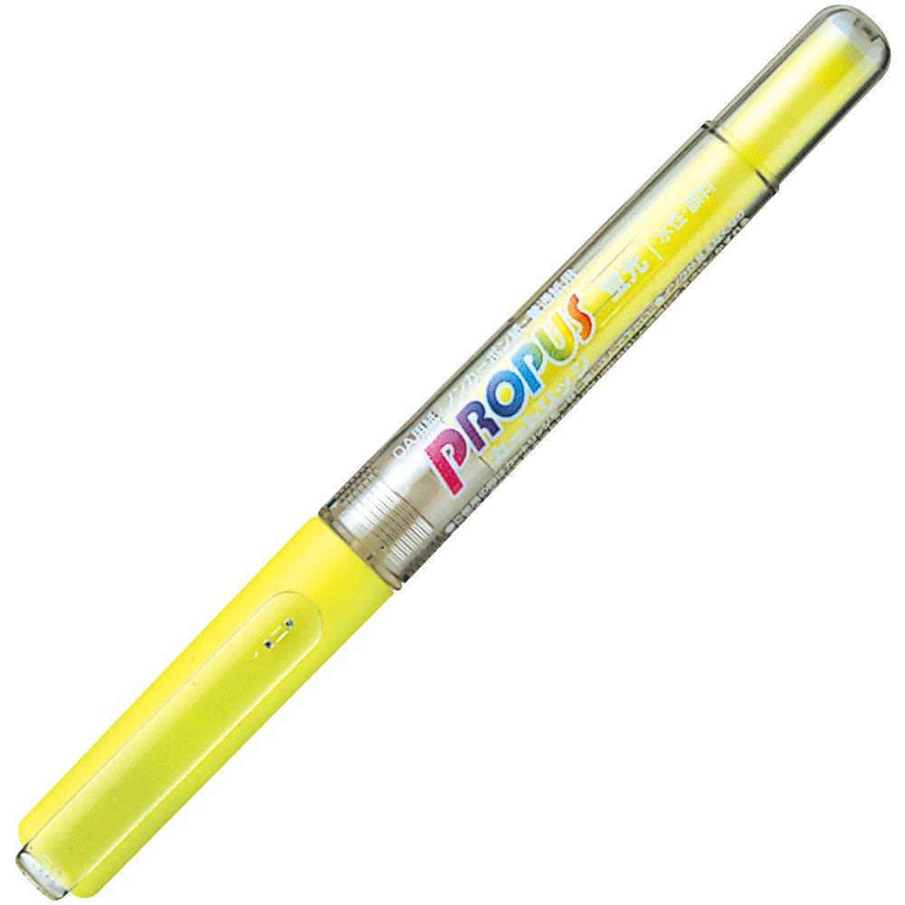 Картридж для хайлайтера Mitsubishi Pencil ProPass, Широкий наконечник, Желтый, PUS155.2, Упаковка 10 шт.