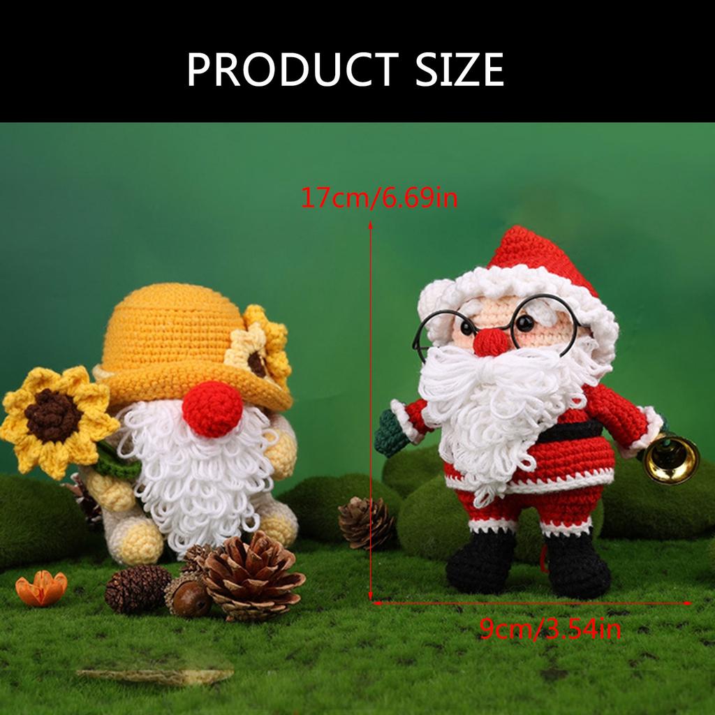 Наборы для начинающих крючком Рождественские наборы для вязания крючком с пряжей Крючки Инструкции Наборы для начинающих для рукоделия крючком своими руками