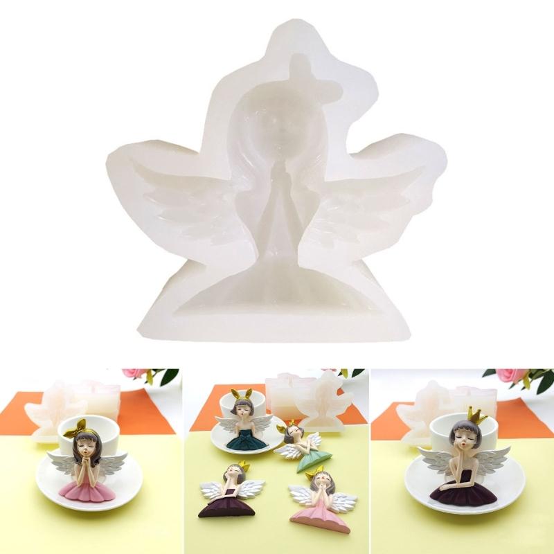 Форма для торта «Крыло ангела принцессы» Форма для торта из помадки Пищевая силиконовая форма Инструменты для выпечки Сахарная форма Форма для шоколадной помадки