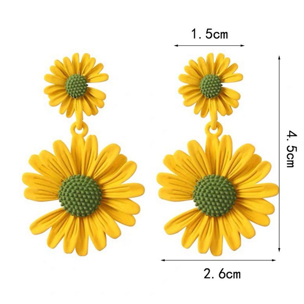 Корейская индивидуальность Милые серьги-ромашки с цветком Серьги-подвески Серьги-подвески Модные ювелирные изделия