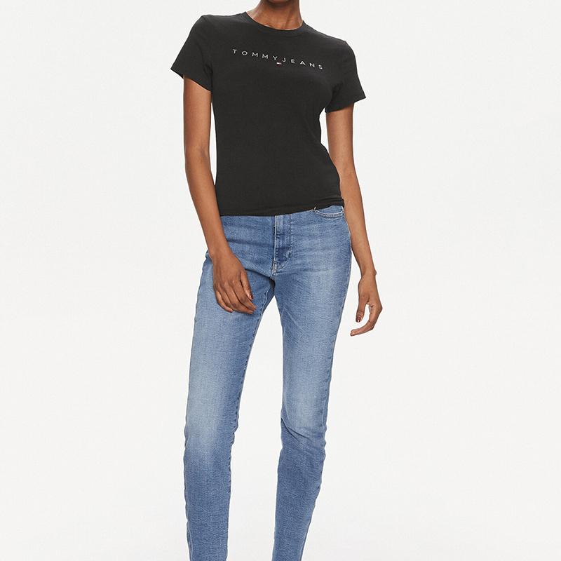 Tommy Jeans T-Shirt Women' Black Dw0Dw17827-Bds