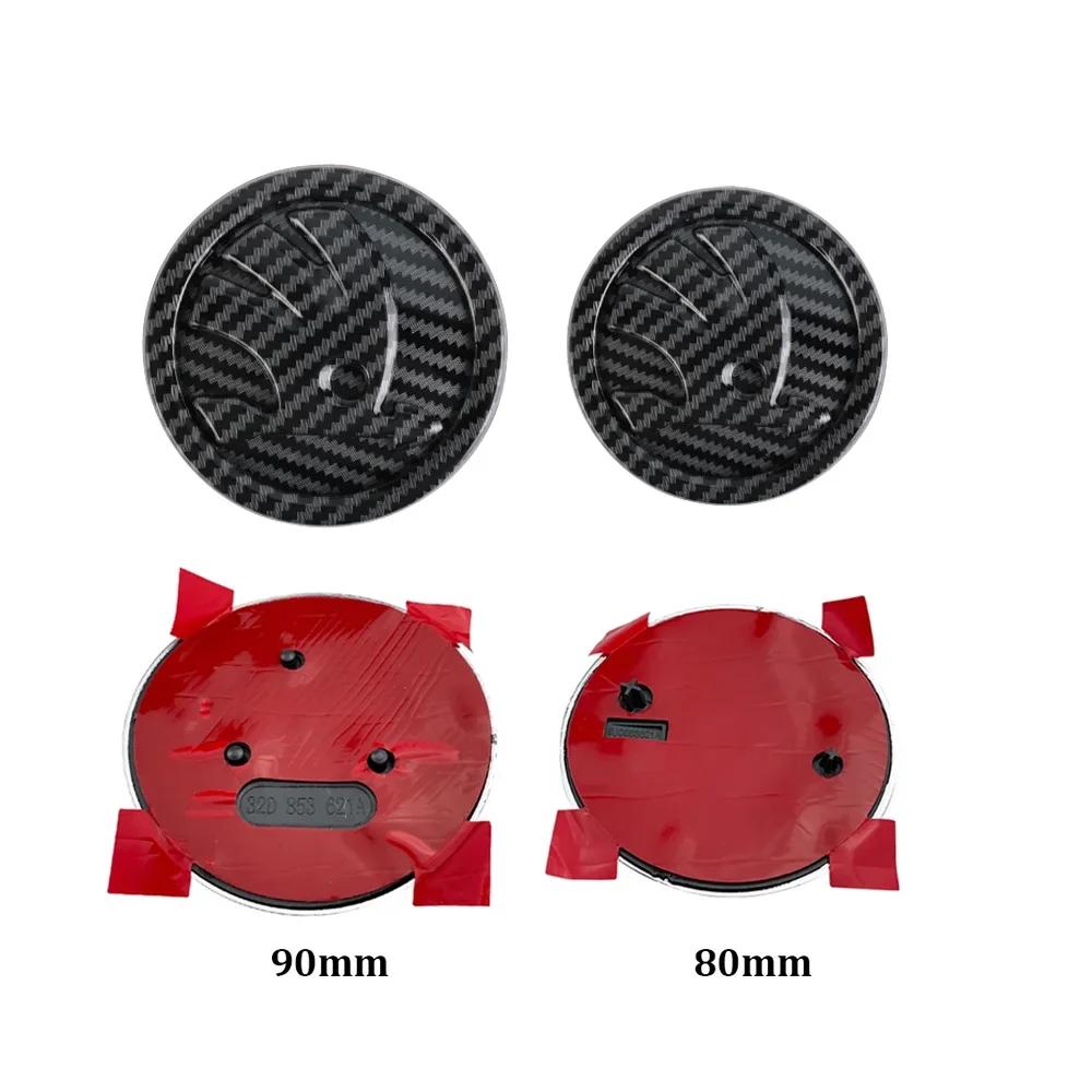 Car Sticker 80mm 90mm ABS Emblem For Skoda Fabia 1 2 Octavia a7 RS Superb Rapid Yeti Karoq Vision Car Head Front Rear Boot Tailg