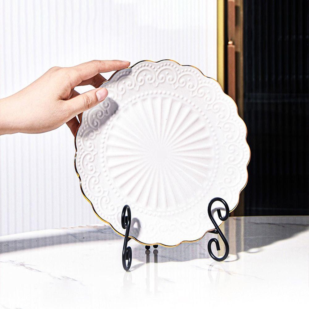 Solid Plate Stands Iron Photo Pedestal Durable Book Holder  Home Decoration
