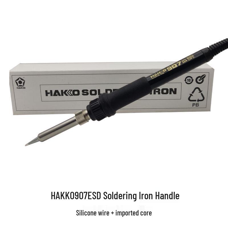 Паяльная станция Noshida Hakko 936 с белой подсветкой, ручка для паяльника 907 с силиконовым проводом