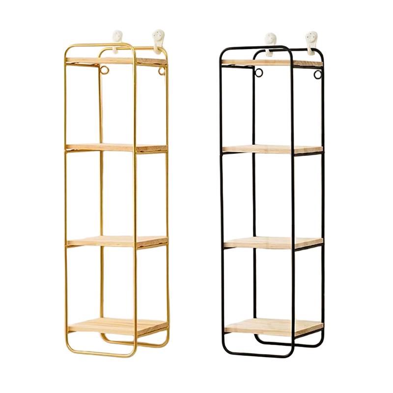 1 шт. Прихожая Многофункциональная настенная декоративная полка из винтажного железа Прочная в европейском стиле 49,5x13x12см