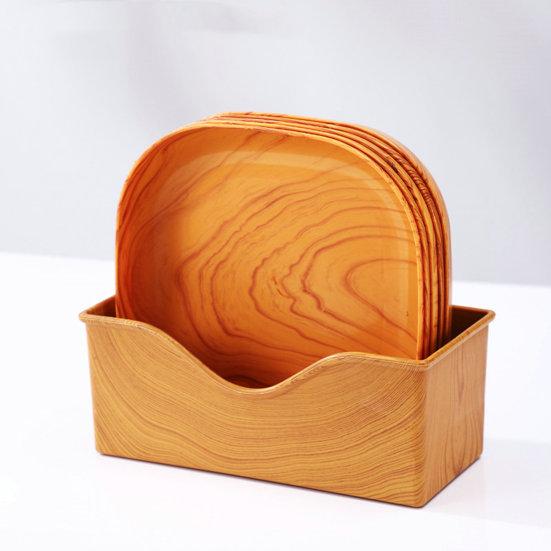 1 комплект фруктовых тарелок, поднос для пищевых костей, гладкая поверхность, лотки для хранения тортов, квадратная форма, прозрачная