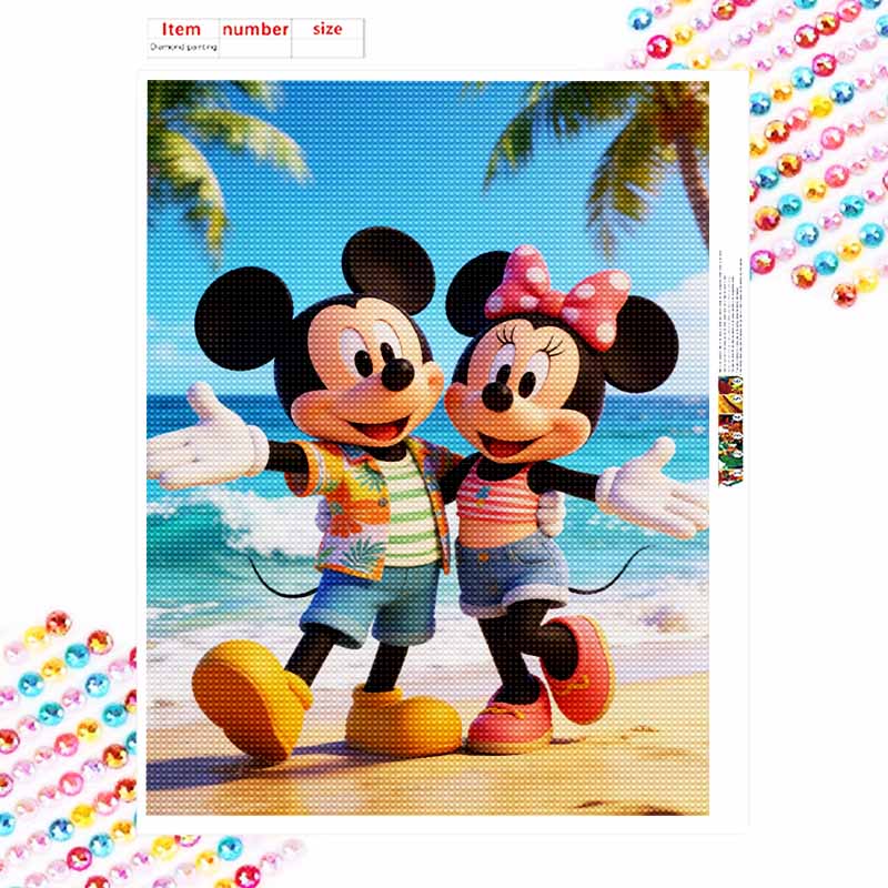 Disney Алмазная живопись своими руками 5d полный алмаз вышивка крестом алмазный пляжный отдых гостиная спальня декоративная картина