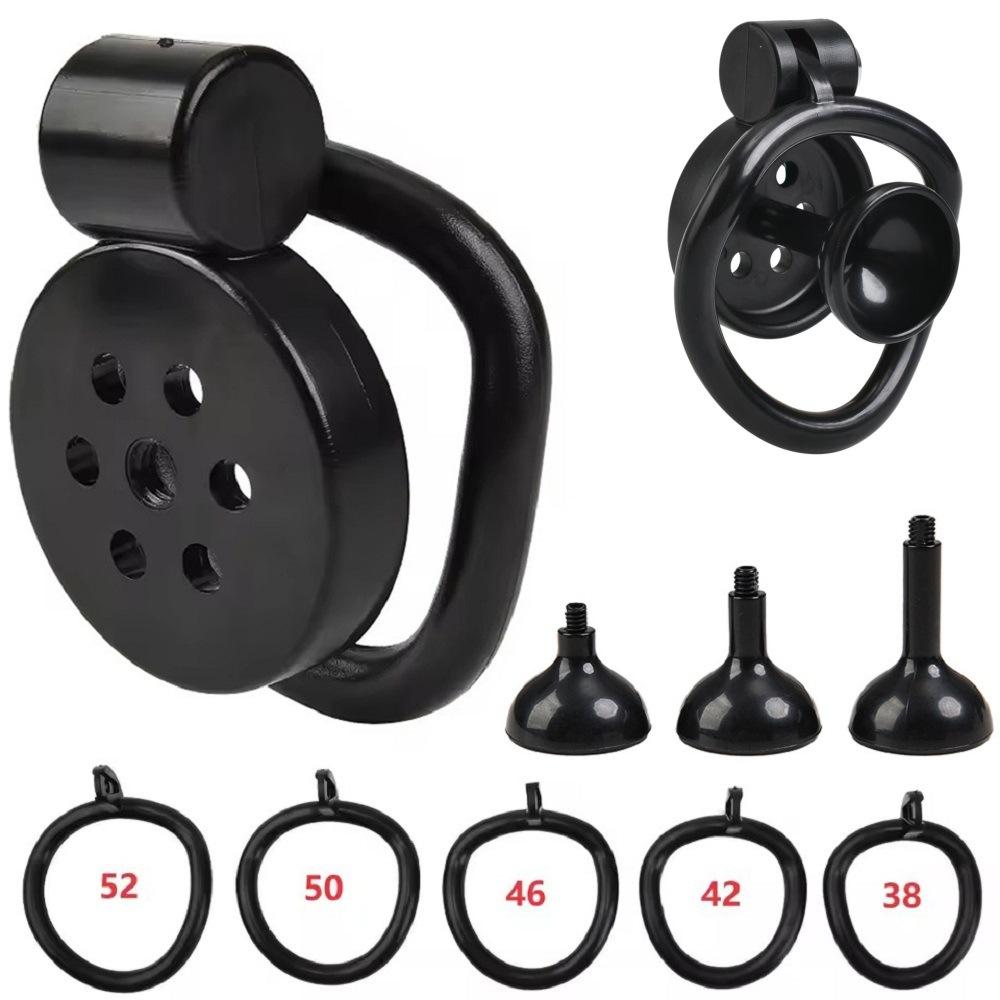 2026 Male Penis Chastity Cage Set Small Chastity Cage 5 Cock Rings With Urethral Sound Plug Penis Bondage Slave Man Sex Toy
