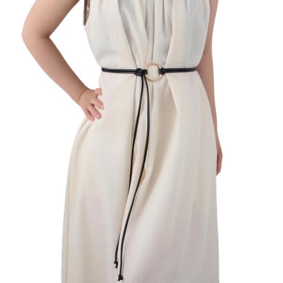 Имитация ремня Модный шнурованный декоративный пояс Кожаный аксессуар