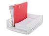 Document Organizer Office Binders Shelf Folding Toolbox White