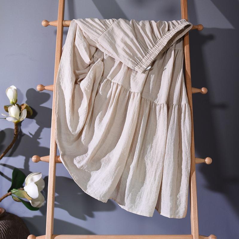 Новая литературная юбка женская с высокой талией Temperament Fairy А-силуэта трехслойная узкая юбка миди