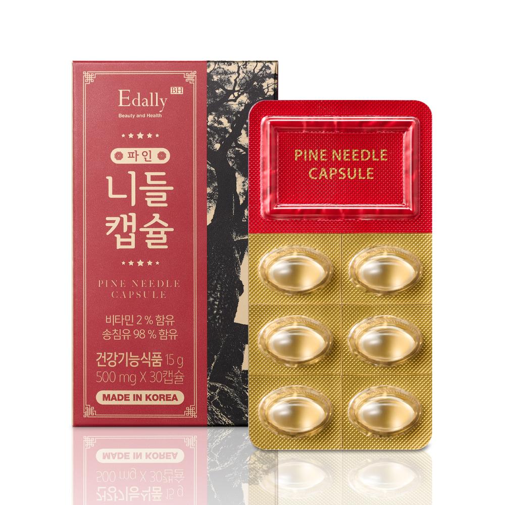 Масло хвои Edally, 98% витамин Е, 2%, капсулы, 500 мг, 30 шт., добавка для здоровья и красоты