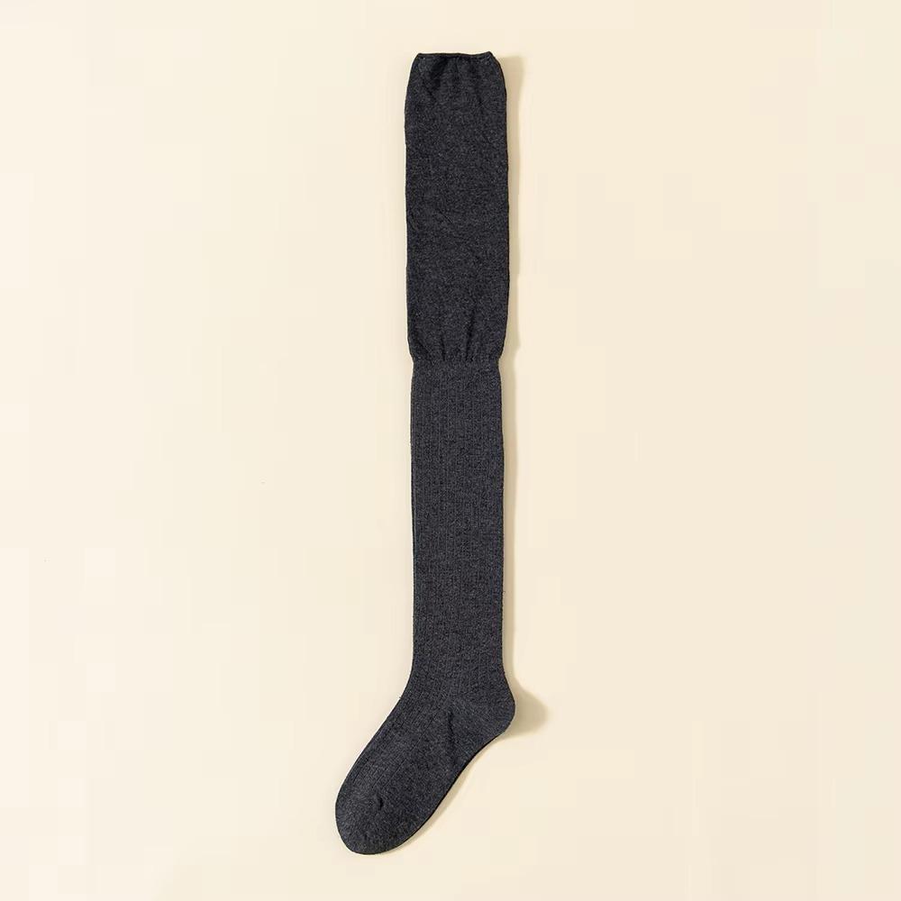 Сохраняющие тепло гольфы до колена однотонные гольфы выше колена модные грелки для ног осень зима