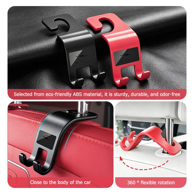 AAAYR1 Car Seat Headrest Hooks Seat Back Hooks Storage Holder For Opel OPC Astra J H G K Insignia Corsa D B E Mokka Vectra B