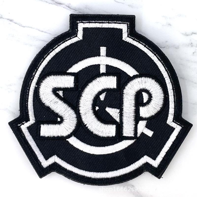 Логотип Фонда SCP Вышитый Моральный Патч Наклейка Значок на Липучке