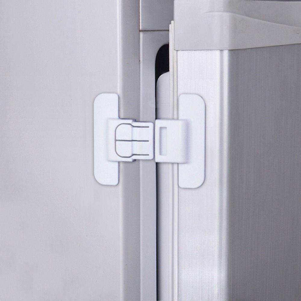 Anti-Open Child Safety Lock White Closing Buckle Durable Housing Safety