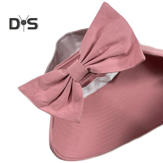 Women Outdoor Hat Long Brim Face Protection Adjustable Circumference Empty Top Pure Color Lightweight Gardening Travel Sun Cap