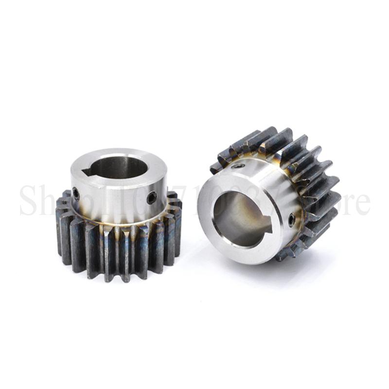 1PC 2M 12T-24T Spur Gear Bore 8/10/12/14/15/16/17/18/19/20/22/24mm Carbon Steel Pinion Motor Gear With Step