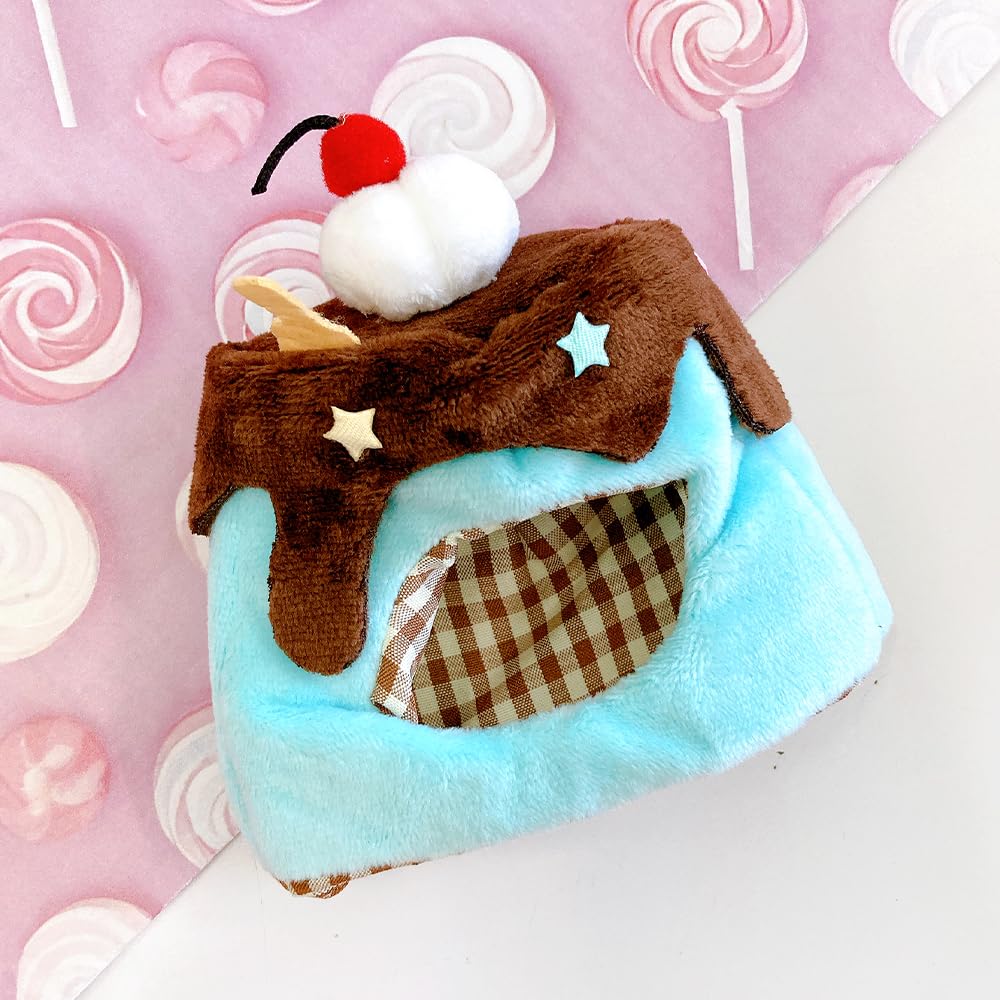 Chocolate Mint Plush Kigurumi Cap for 10cm Plush Toys, Kigurumi Accessories, Otaku Activities, Doll Mascot, K-Pop Doll Costume [Used]