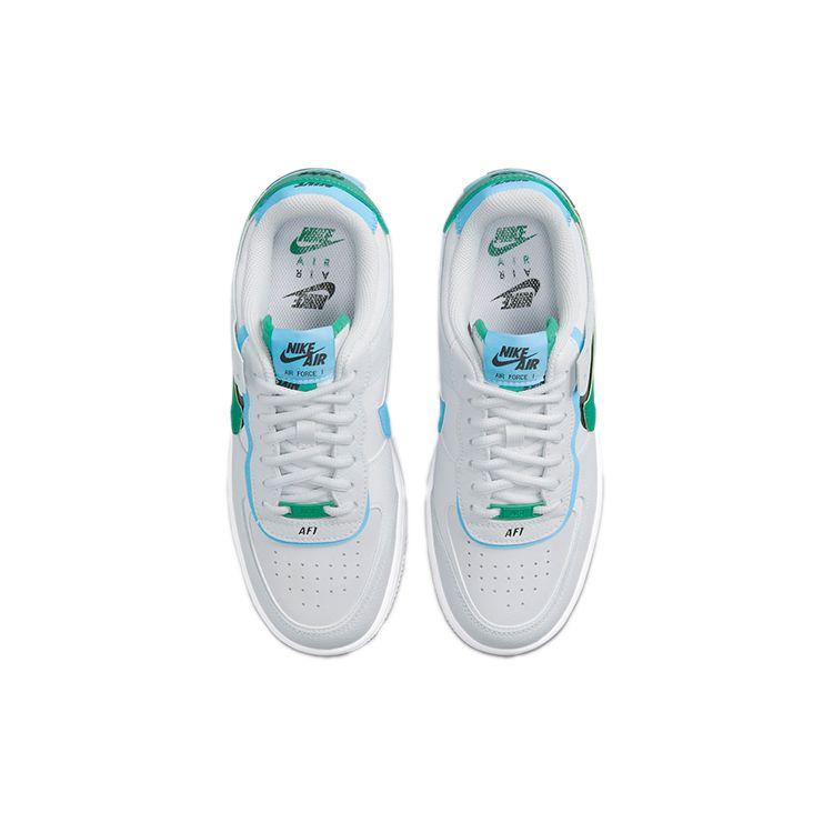 Nike Air Force 1 Shadow Photon Dust Malachite Женские кроссовки Белый Черный CI0919-004
