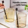 Light Luxury Wash Cup Ins Wind Mouthwash Cup Transparent High Beauty  Toothbrush Cup Household Toothware Cup