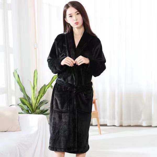 Women Pajamas Home Clothes Pajamas Bathrobes Couple Bathrobes Unisex Extended Bathrobes Modern Home Pajamas