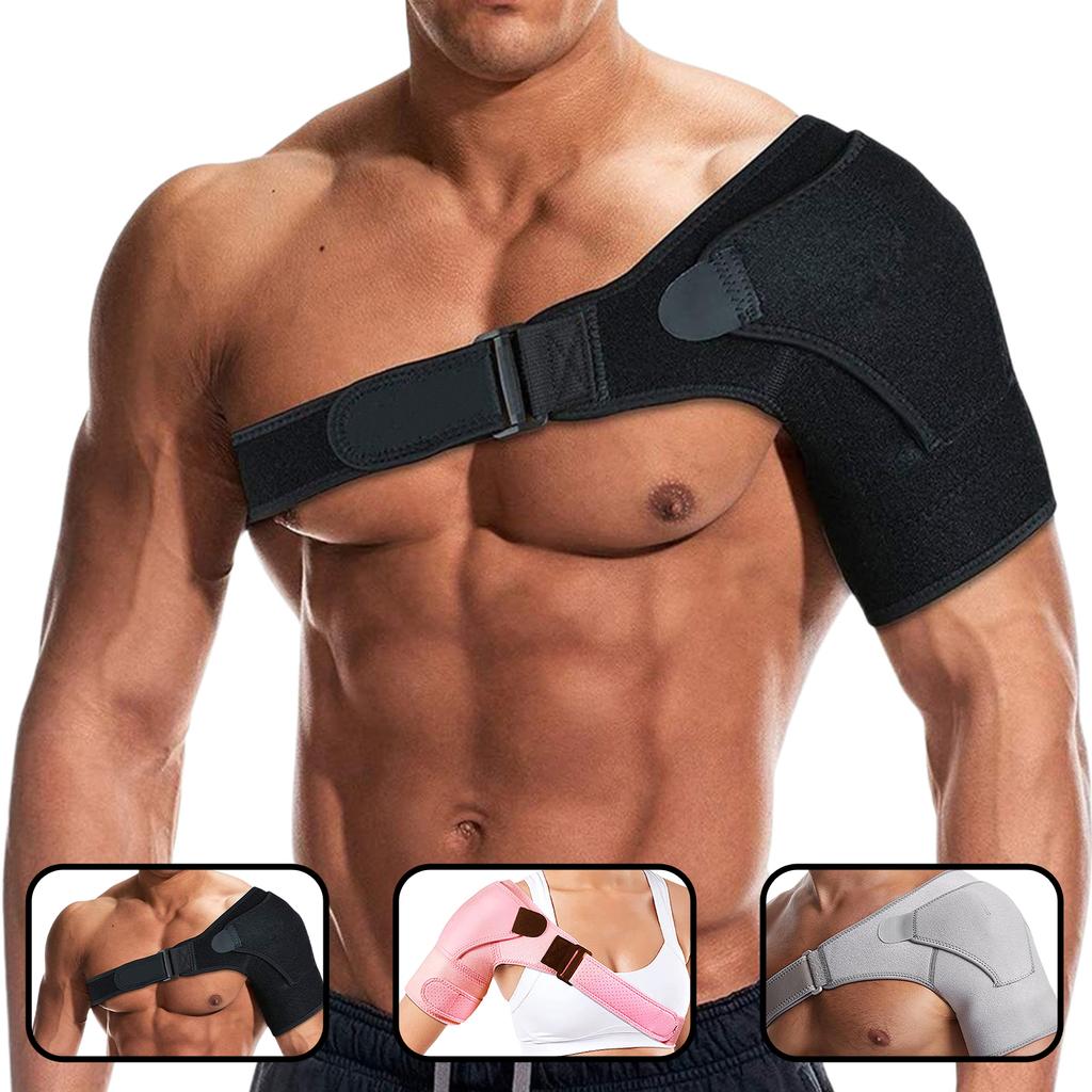 Recovery Shoulder Brace for Men and Women, Shoulder Stability Support Brace, Adjustable Fit Compression Shoulder Sleeve Wrap