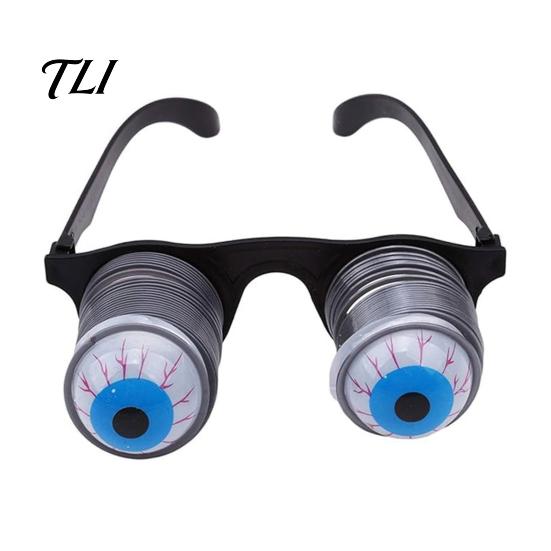 Lightweight Eyewear for All Ages Pop-Out Eyes Glasses, Wobbly on Springs Novelty Funny Glasses Photo Booths Prank Halloween Costume Parties, Carnival
