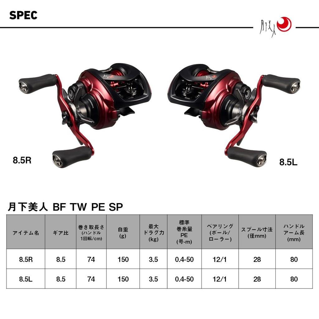 Daiwa 26 Gekkabijin BF TW PE Кастинговая катушка 8.5L