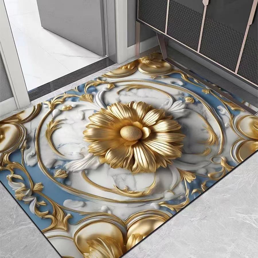 Элегантный коврик для ванной из пены с эффектом памяти, напечатанный на 3D-принтере, с нескользящим дизайном