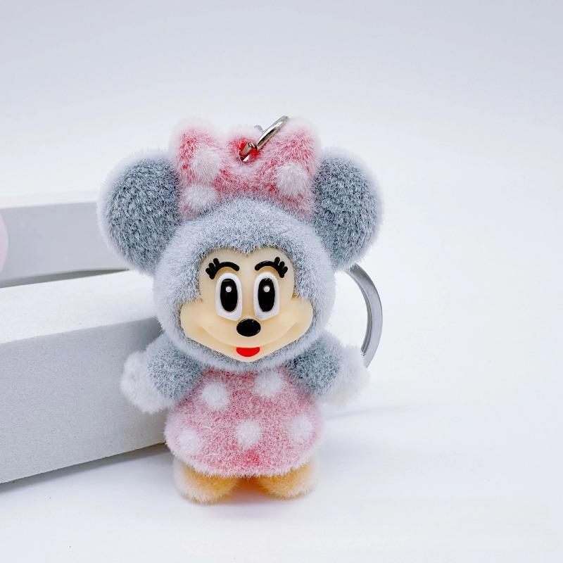 Disney Мультяшный Флок Дональд Дак Брелок Микки и Минни Подвеска Игрушка Милый Аксессуар для Сумки Кукла Ребенок Рождественская Вечеринка Маленькие Подарки