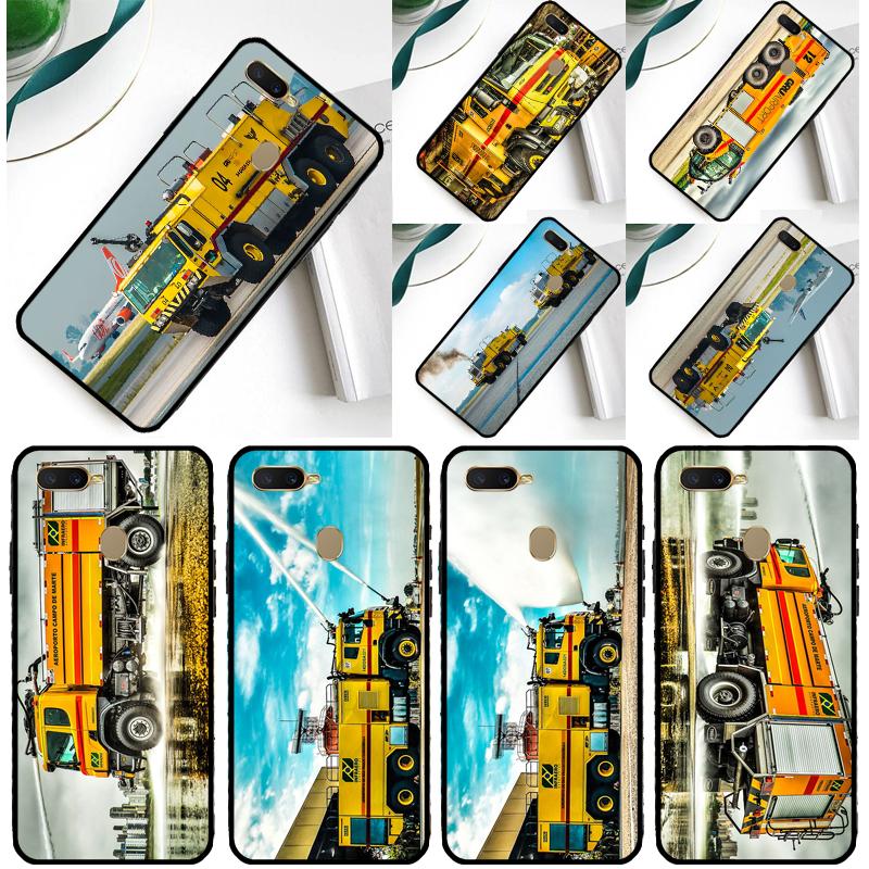 Fire Truck Case For Oppo A80 A40 A60 A16 A76 A96 A91 A15 A17 A74 A94 A54 A57S A18 A38 A58 A78 A98 Cover