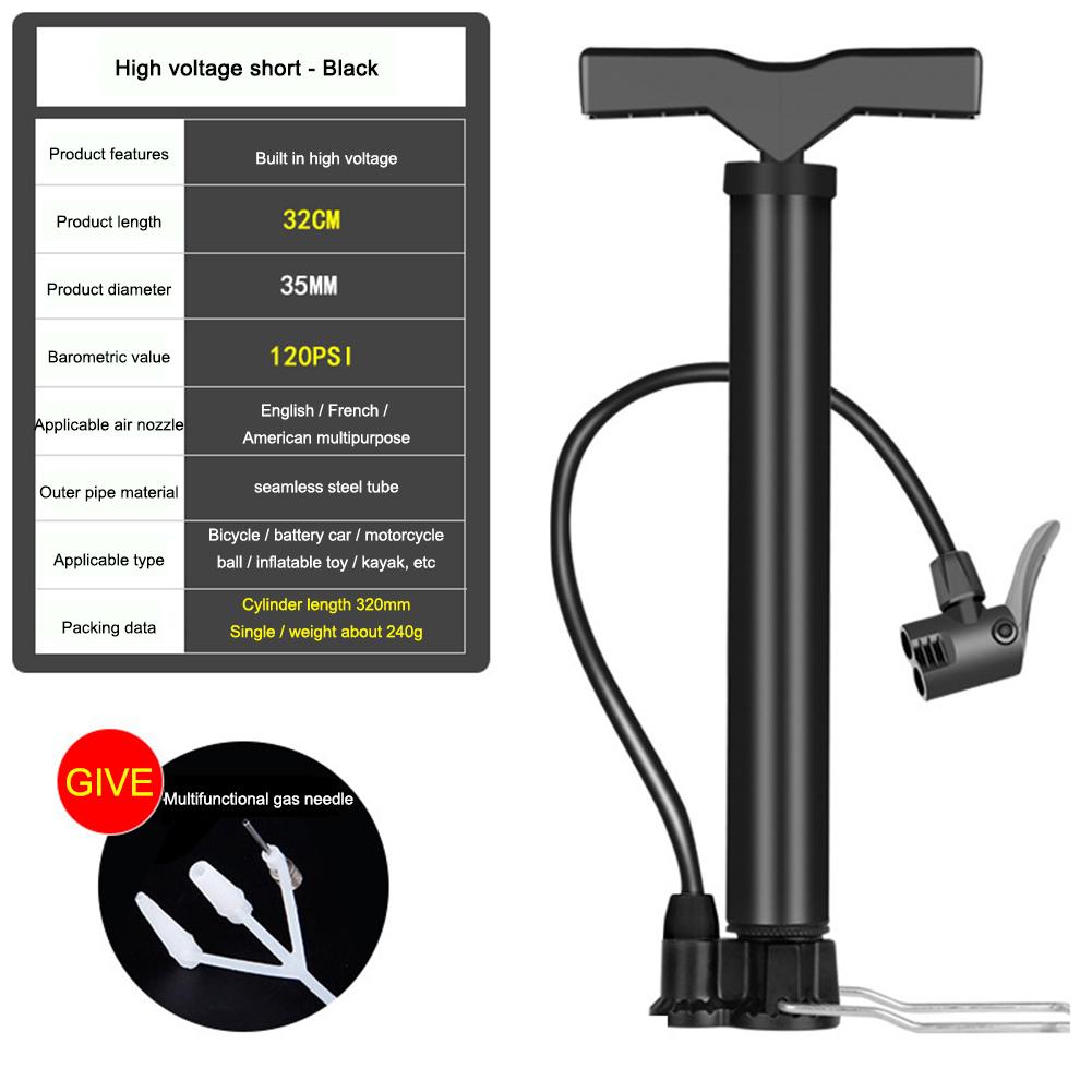 Велосипедный насос MTB 120PSI, ручной воздушный насос для велосипеда, напольный воздушный насос высокого давления, ручной насос для накачивания шин велосипеда