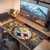 Pittsburgh Steelers3 Print  Cushion Non-slip Laptop Tablet Big Mousepad XXL Mat Mini PC Playmat With Lock edge