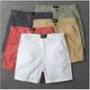 Men's Summer Plus Size Slim Casual Straight Work Shorts Youth Slightly Elastic Handsome Three-Point Beach Pants