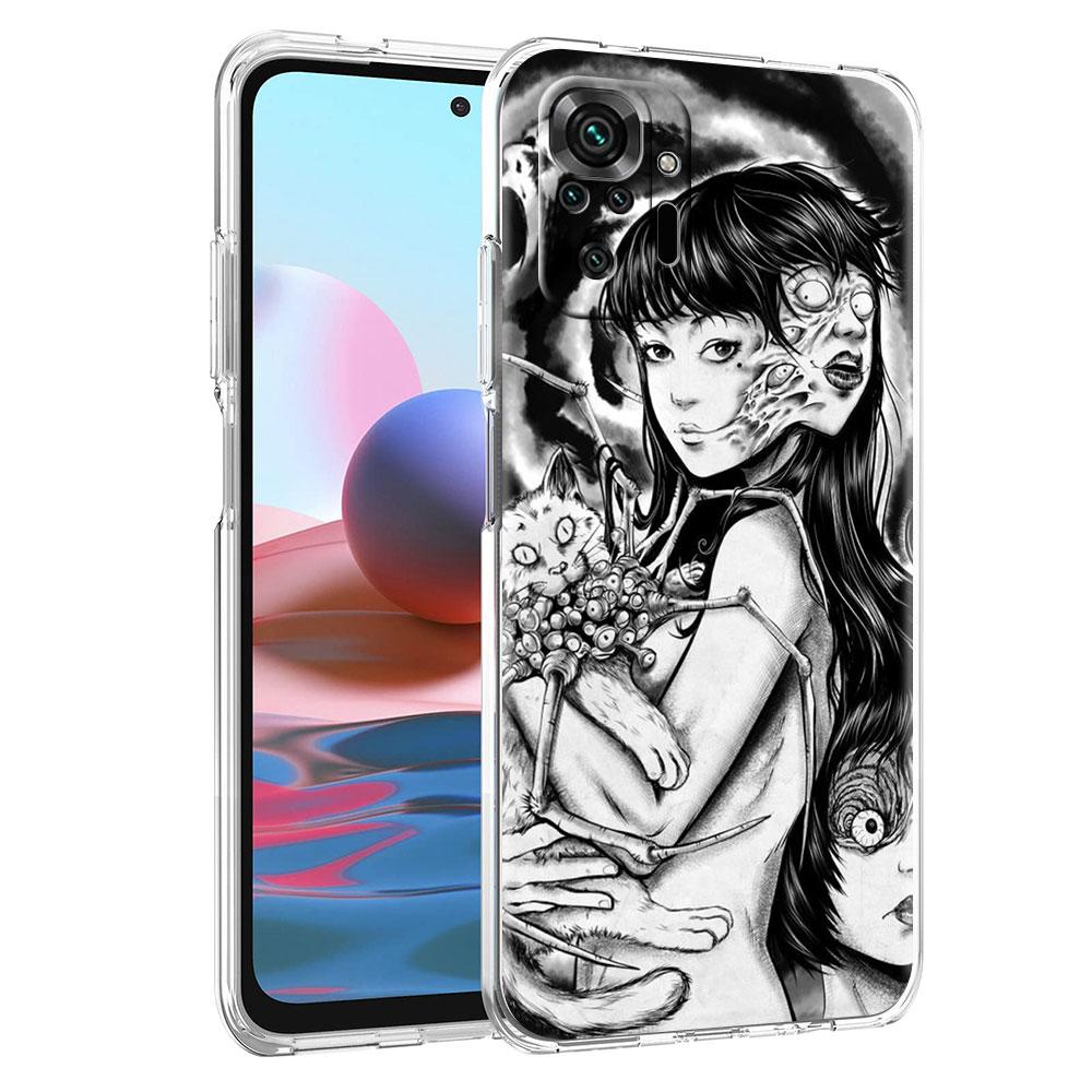 Силиконовый чехол для Xiaomi Redmi Note 10 9 Pro 9S 8 9C 7 8T 10S 9A 7A 8A K40 K20, противоударный мягкий чехол для телефона, футболки Junji Ito Tomie